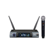 Karma Kit Microfono Set Palmare Uhf Nero e Grigio