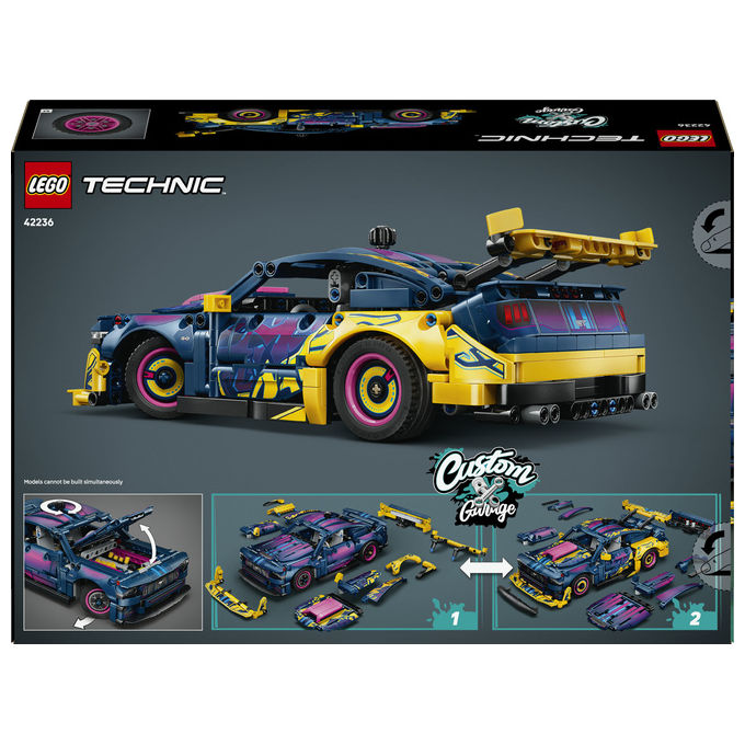 Lego 42236 Auto Ford Mustang GT Custom Garage Giocattolo con Motore V8 Sterzo HOG Parti Intercambiabili da 10+ colore Multicolore