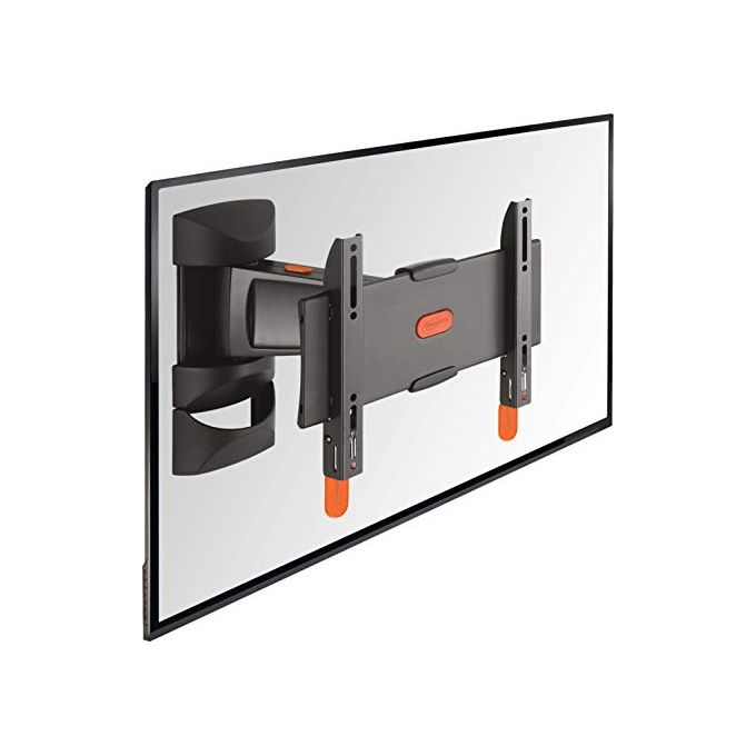Vogels Base 25 S Supporto da Parete Serie Base per Tv a Schermo Piatto da 19'' 40'' con Rotazione Fino a 120 Gradi Nero