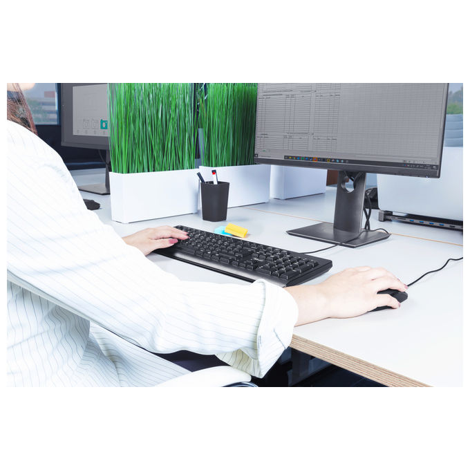 Trust 23982 TK-150 Tastiera Cablata USB Layout Spagnolo QWERTY 104 Tasti Silenziosi Resistente Agli Sversamenti 1.8 m colore Nero