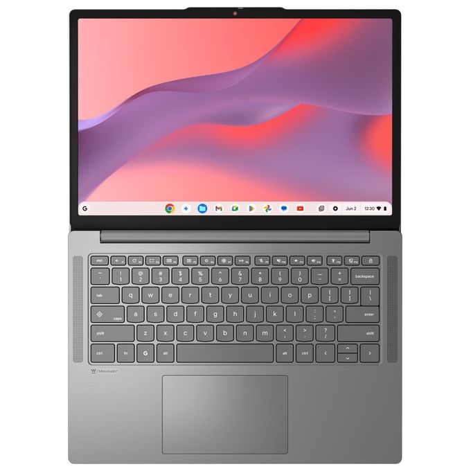 Lenovo 83SX0044IX Notebook Chromebook Display 14.0'' WUXGA 1920x1200 Processore MTK M 540 RAM 4GB SSD 64GB Chrome OS colore Grigio