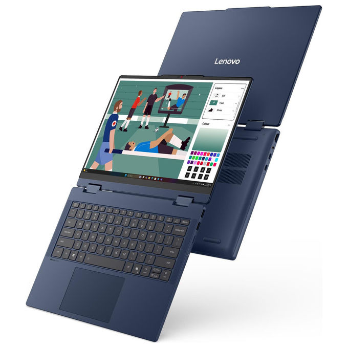 Lenovo 83UG004SIX IdeaPad 5 2-in-1 Notebook Display 14'' WUXGA Touch 1920x1200 Processore Intel Core Ultra 5 322 RAM 16 GB SSD 512 GB Grafica Integrata Windows 11 Home colore Cosmic Blue