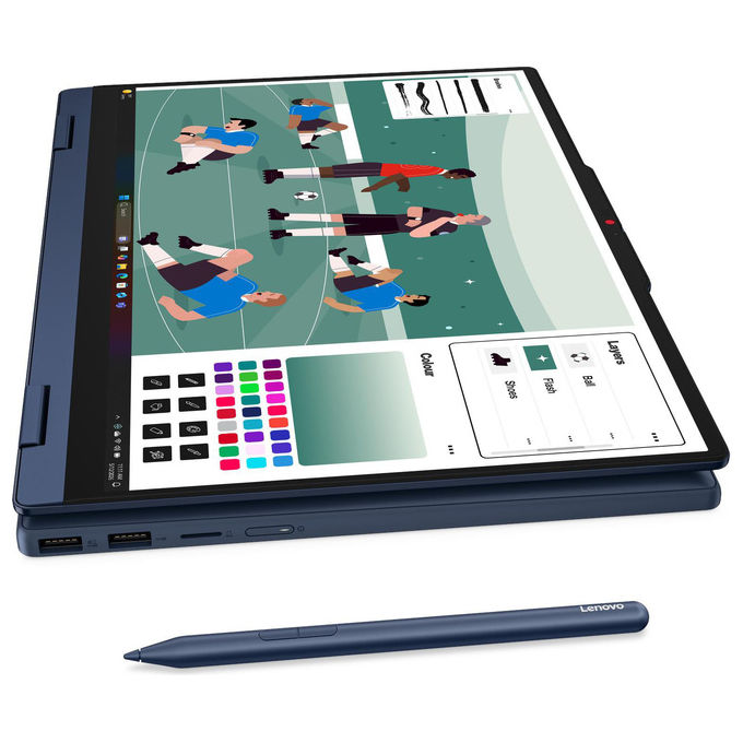 Lenovo 83UG004SIX IdeaPad 5 2-in-1 Notebook Display 14'' WUXGA Touch 1920x1200 Processore Intel Core Ultra 5 322 RAM 16 GB SSD 512 GB Grafica Integrata Windows 11 Home colore Cosmic Blue