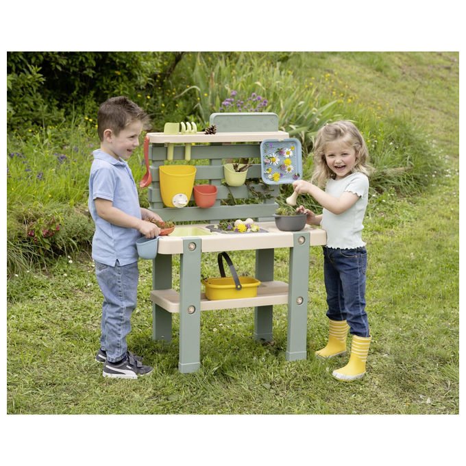 Smoby 3032168402089 Smoby Life Cucina da Gioco con Acqua e Sabbia 15 Accessori (72x36x99 cm) colore Multicolore