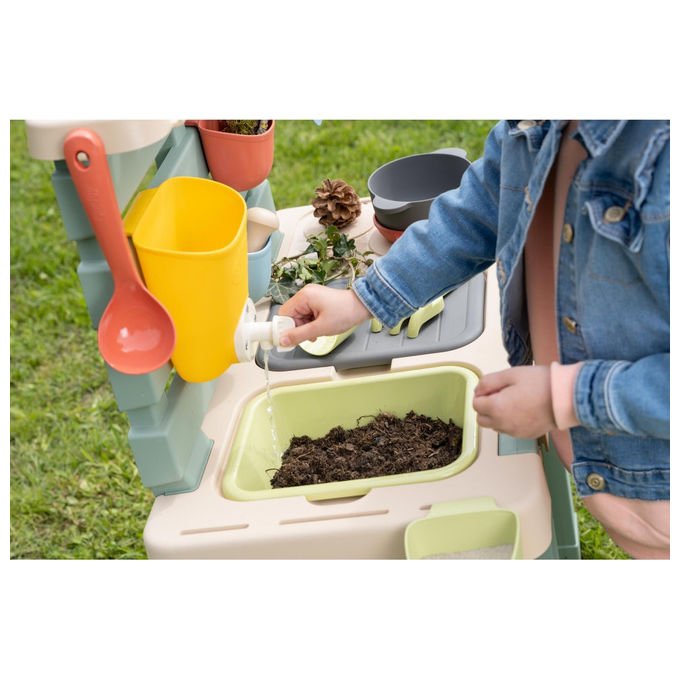 Smoby 3032168402089 Smoby Life Cucina da Gioco con Acqua e Sabbia 15 Accessori (72x36x99 cm) colore Multicolore