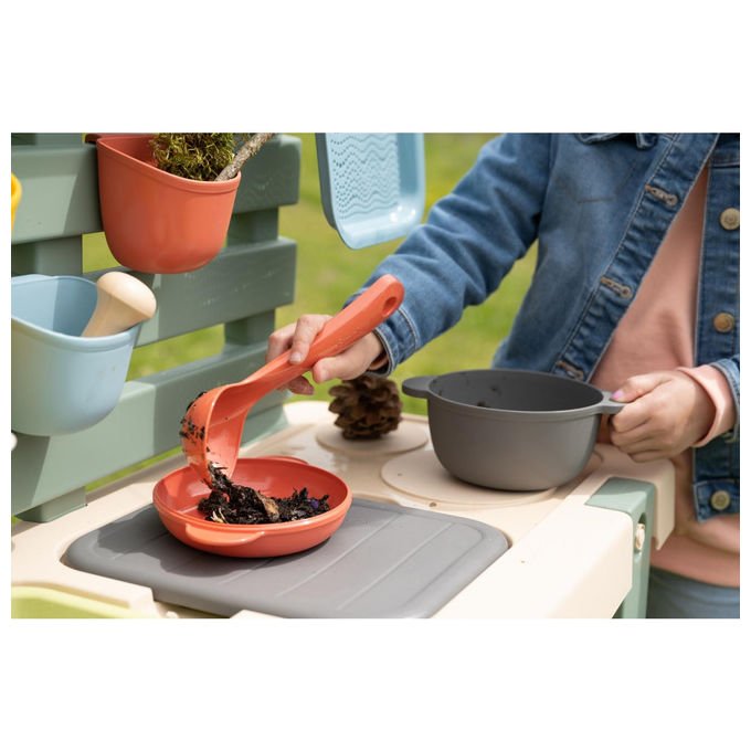 Smoby 3032168402089 Smoby Life Cucina da Gioco con Acqua e Sabbia 15 Accessori (72x36x99 cm) colore Multicolore