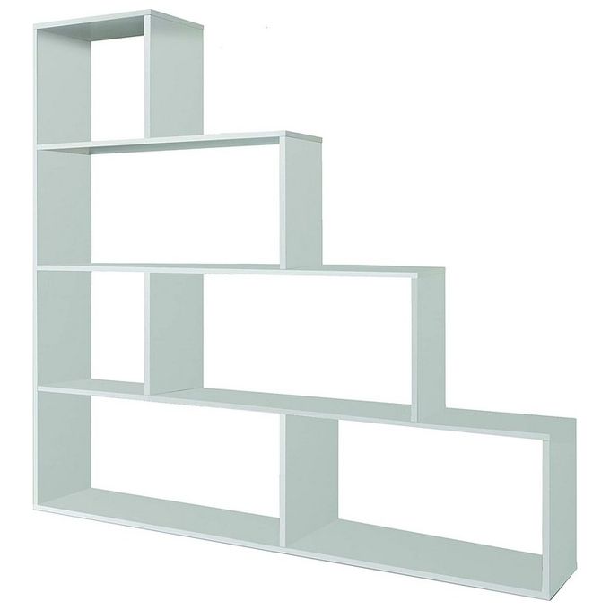 Libreria da terra Kafka A03 con 6 scomparti 145x29x145  Bianco
