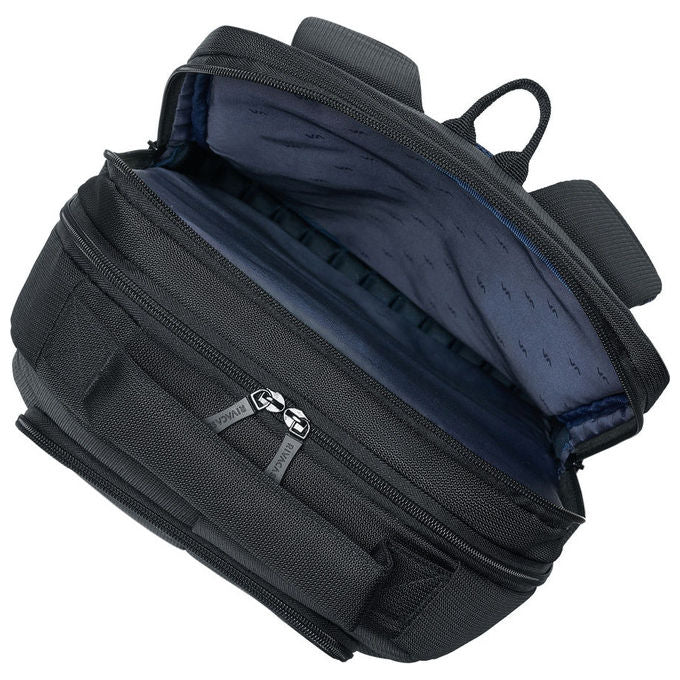 Rivacase 8425BK Tegel Zaino per Laptop fino a 16'' Scomparto Tablet Tasche Multiple Materiale Ecologico Poliestere RPET colore Nero