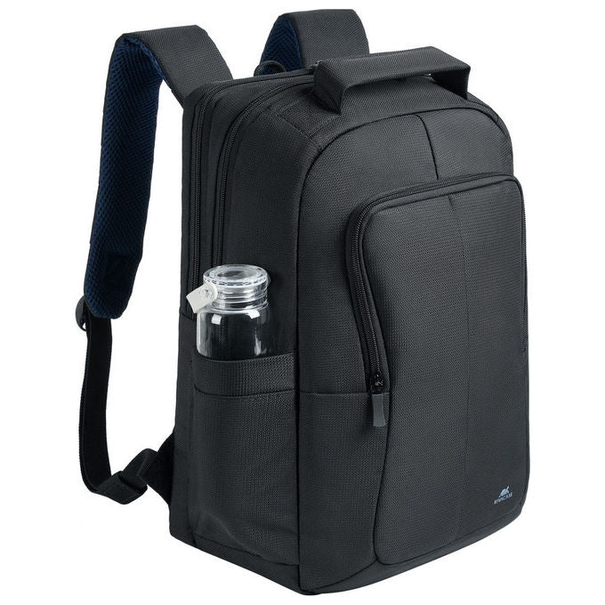 Rivacase 8425BK Tegel Zaino per Laptop fino a 16'' Scomparto Tablet Tasche Multiple Materiale Ecologico Poliestere RPET colore Nero