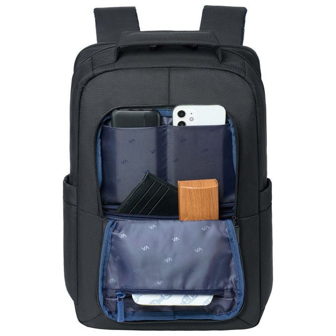 Rivacase 8425BK Tegel Zaino per Laptop fino a 16'' Scomparto Tablet Tasche Multiple Materiale Ecologico Poliestere RPET colore Nero