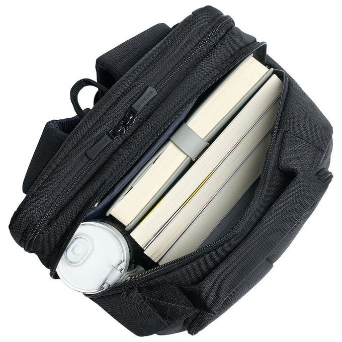Rivacase 8425BK Tegel Zaino per Laptop fino a 16'' Scomparto Tablet Tasche Multiple Materiale Ecologico Poliestere RPET colore Nero