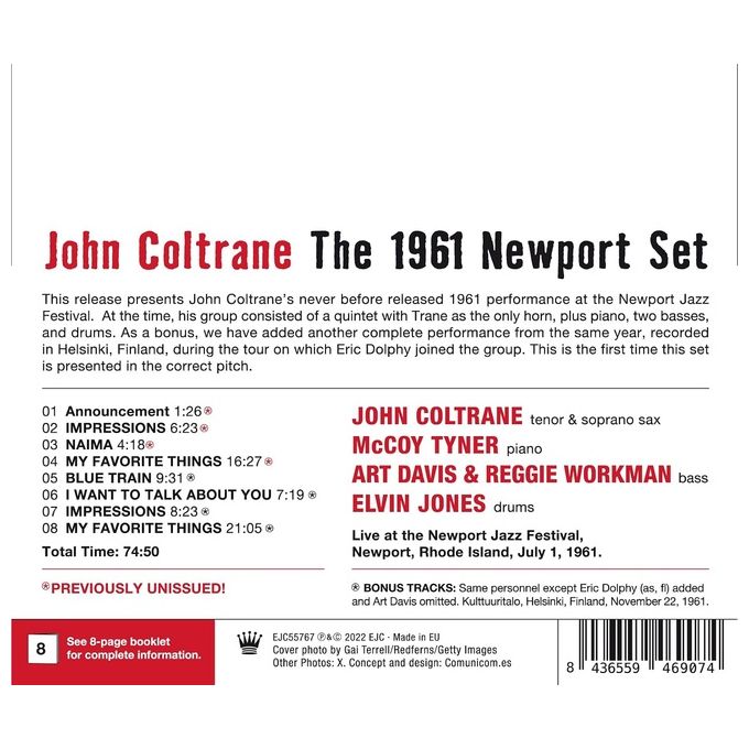 Essential Jazz Classics The 1961 Newport Set John Coltrane CD Audio EJC55767
