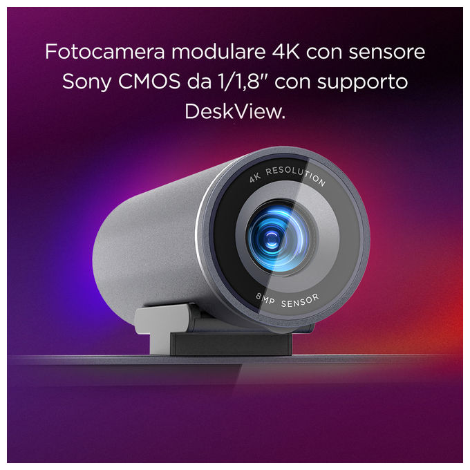 Lenovo 67E5RAC2EU Yoga Pro 27UD-10 Monitor 26.5'' QD-OLED 4K UHD 3840x2160 120Hz 0.03ms Webcam USB-C HDMI 2.1 DP 1.4 Altoparlanti 6x Dolby Atmos colore Nero