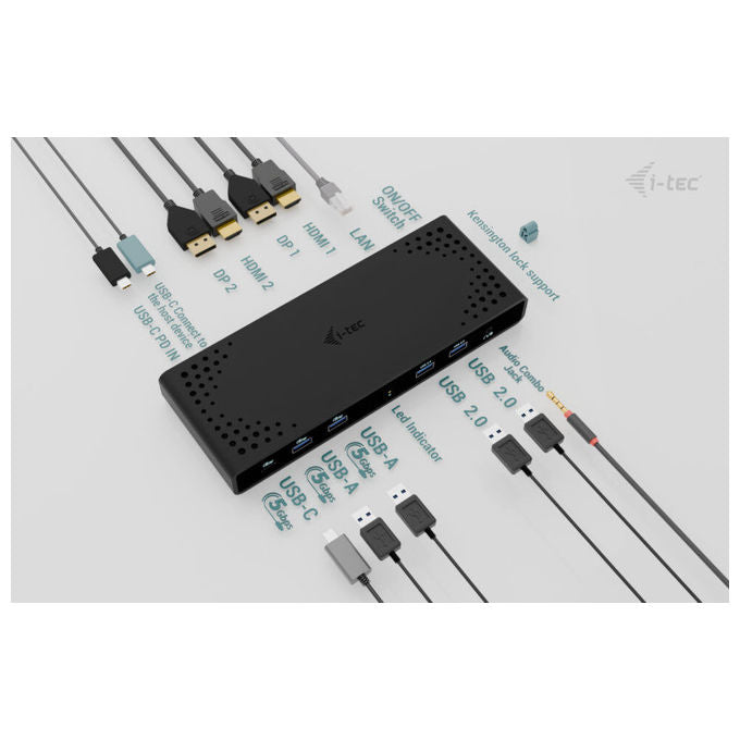 I-tec Docking Station Universale Dual 4K con Power Delivery 85W