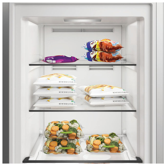 Whirlpool WHMFF6312XP4 Congelatore Verticale 286 L 186.5 cm Classe E 34 dB No Frost Porte Reversibili (59.7x70.9x186.5 cm) colore Acciaio inox