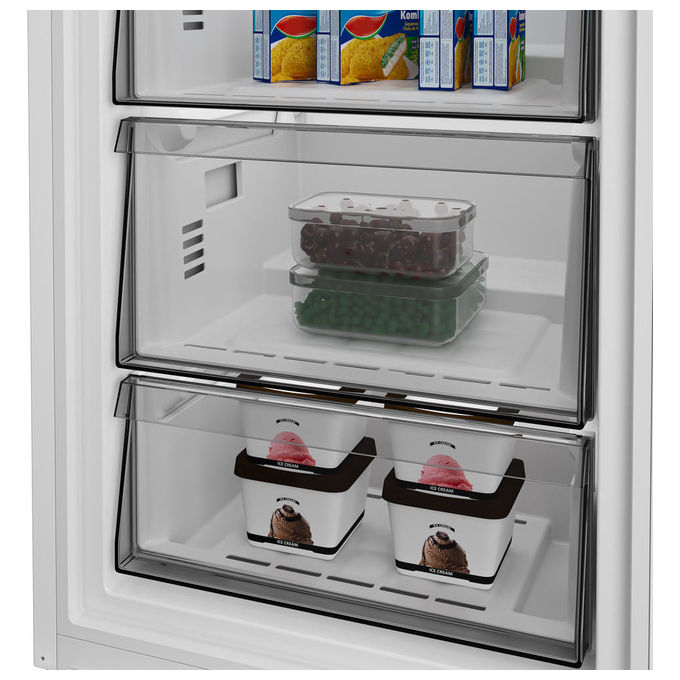 Whirlpool WHMFF6312XP4 Congelatore Verticale 286 L 186.5 cm Classe E 34 dB No Frost Porte Reversibili (59.7x70.9x186.5 cm) colore Acciaio inox