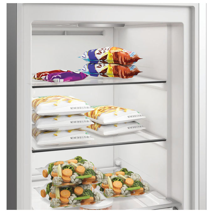 Whirlpool WHMFF6312XP4 Congelatore Verticale 286 L 186.5 cm Classe E 34 dB No Frost Porte Reversibili (59.7x70.9x186.5 cm) colore Acciaio inox
