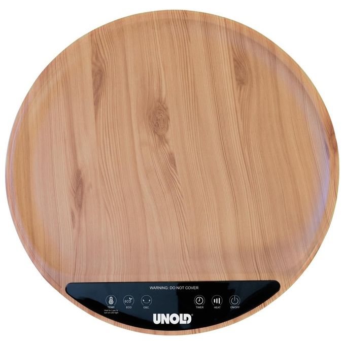 Unold 86545 Riscaldatore ambiente elettrico con ventilatore 2000 W Ceramica con telecomando e timer colore Nero Legno