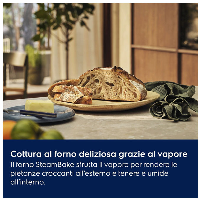 Electrolux 949 289 015 Serie 500 Forno da incasso Multifunzione 72 L Classe A+ SteamBake AquaClean (59.4x59.4x56.9 cm) colore Nero