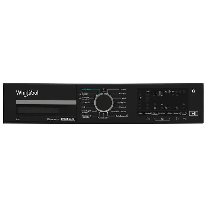 Whirlpool 869991729500 WPM 99W ADS IT Lavatrice smart connessa con WiFi 9 Kg 1400 rpm Classe A 6TH SENSE FreshCare (60x58x84.5 cm) colore Bianco