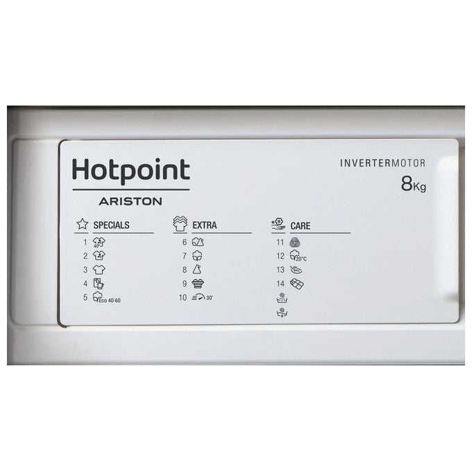 Hotpoint 869991732830 BI WMHG 8146 EU Lavatrice da incasso 8 Kg 1400 rpm Classe A Tecnologia Inverter (59.5x54.5x81.5 cm) colore Bianco