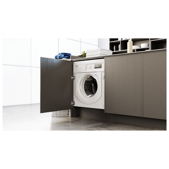 Hotpoint 869991732830 BI WMHG 8146 EU Lavatrice da incasso 8 Kg 1400 rpm Classe A Tecnologia Inverter (59.5x54.5x81.5 cm) colore Bianco
