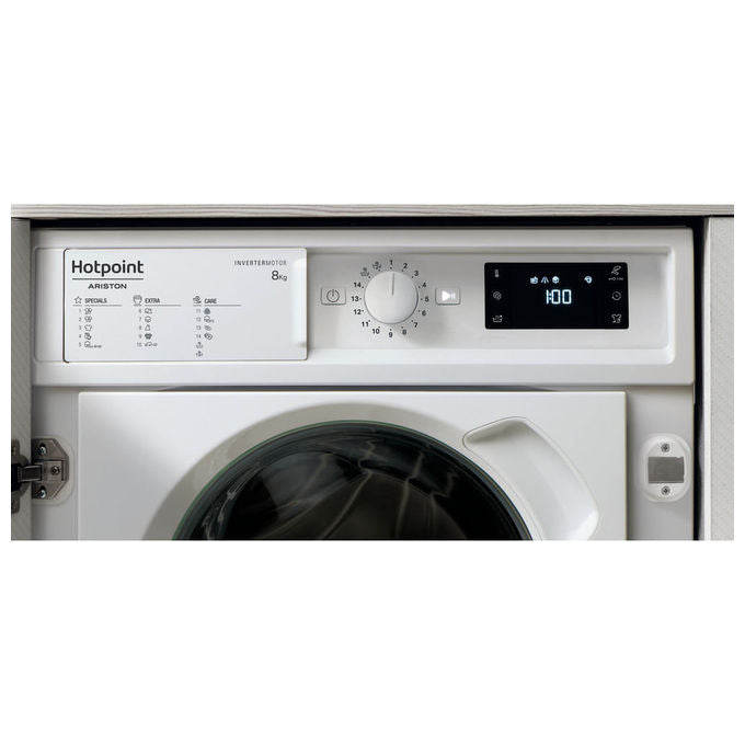 Hotpoint 869991732830 BI WMHG 8146 EU Lavatrice da incasso 8 Kg 1400 rpm Classe A Tecnologia Inverter (59.5x54.5x81.5 cm) colore Bianco
