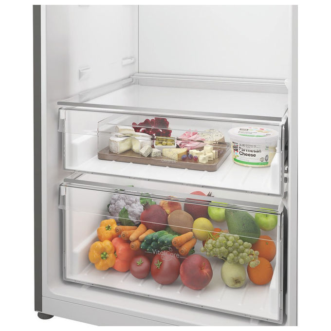 Hotpoint 869993312210 HPMLS 1411 Frigorifero a libera installazione 367 L 171.4 cm Classe E 38 dB Funzione Super Cool (171.4x59.5x70 cm) colore Acciaio inox
