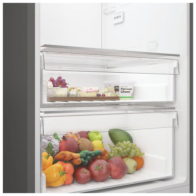 Hotpoint 869993312210 HPMLS 1411 Frigorifero a libera installazione 367 L 171.4 cm Classe E 38 dB Funzione Super Cool (171.4x59.5x70 cm) colore Acciaio inox