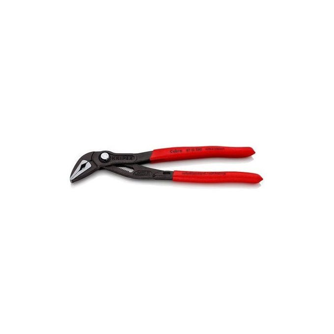 Knipex 87 51 250 SB Pinze per sifone Diametro massimo tubo 3 2 cm Dimensione massima dado 3 4 cm Numero posizioni 19 Materiale manico Plastica colore Rosso