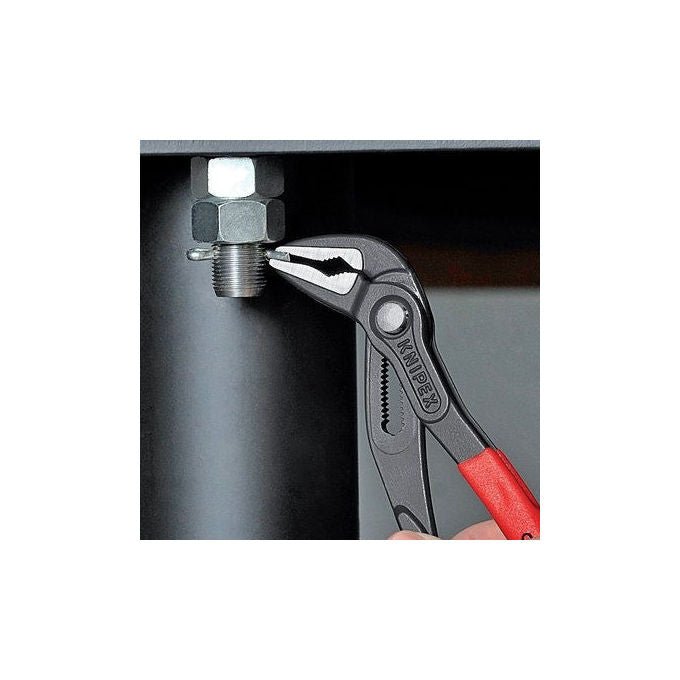 Knipex 87 51 250 SB Pinze per sifone Diametro massimo tubo 3 2 cm Dimensione massima dado 3 4 cm Numero posizioni 19 Materiale manico Plastica colore Rosso