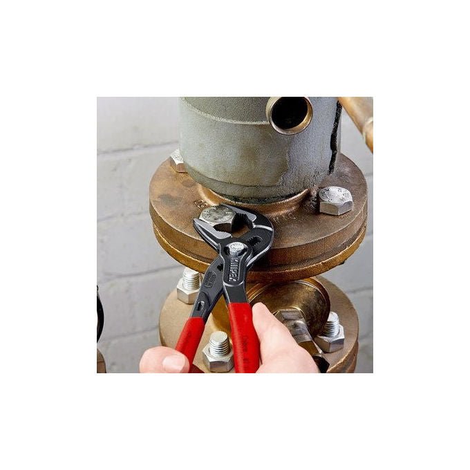 Knipex 87 51 250 SB Pinze per sifone Diametro massimo tubo 3 2 cm Dimensione massima dado 3 4 cm Numero posizioni 19 Materiale manico Plastica colore Rosso