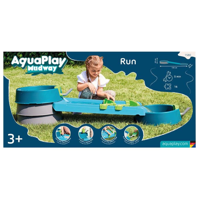 BIG 8700001580 Mudway RUN Set di giochi d'acqua per bambini da 3 anni in su colore Combinata