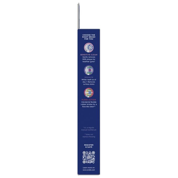 Oral-B EB50RX Pro Cross Action Testine per Spazzolino 10 Pezzi Setole a X Indicatore Usura colore Bianco