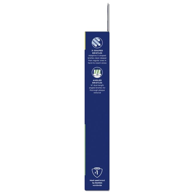 Oral-B EB50RX Pro Cross Action Testine per Spazzolino 10 Pezzi Setole a X Indicatore Usura colore Bianco