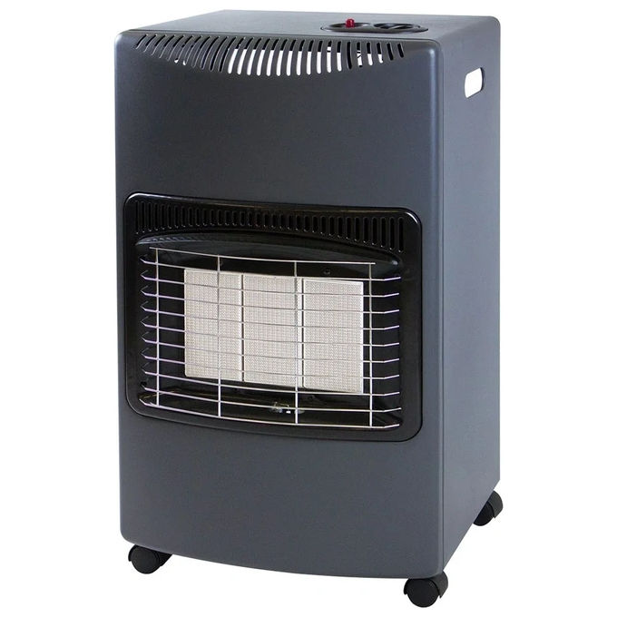 KASART ASTRAL STUFA A GAS INFRAROSSI 4100 W 3 regolazioni termiche dispositivo sicurezza 4 ruote piroettanti consumo gas 110 290 g-h colore Nero