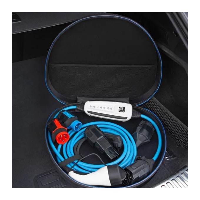 NRGkick 87101000 Stazione di Ricarica Portatile per Veicoli Elettrici 16 A 11 kW Type 2 IP67 IP69K IK10 10 m colore Blu