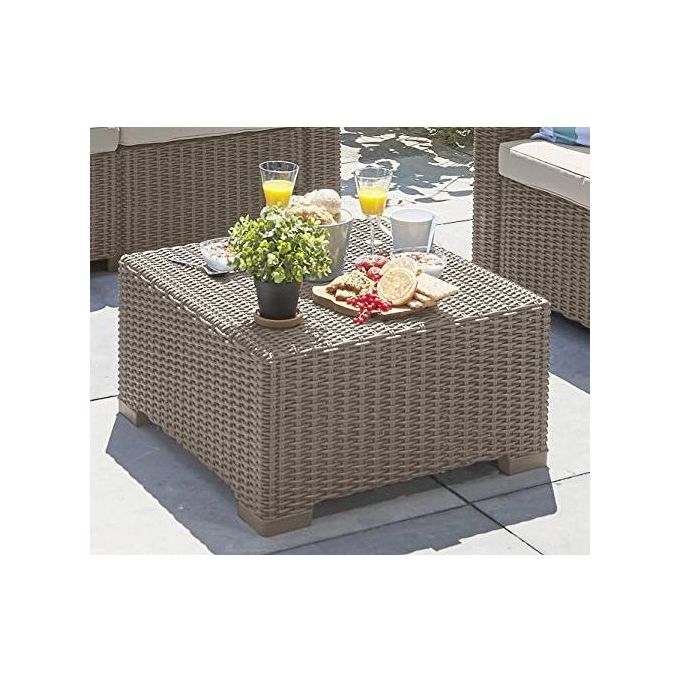 Keter California Tavolo 68x68x35h Cm Cappuccino