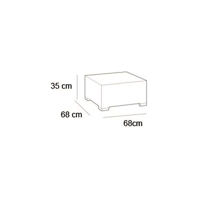 Keter California Tavolo 68x68x35h Cm Cappuccino