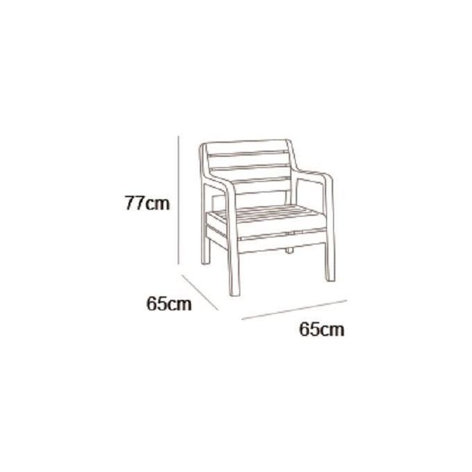 Keter Set Salottino Da Giardino Delano Cappuccino