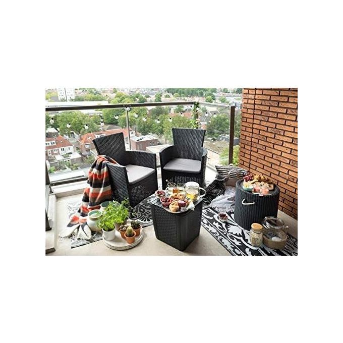 Keter Set Mobili Da Giardino Iowa Grafite