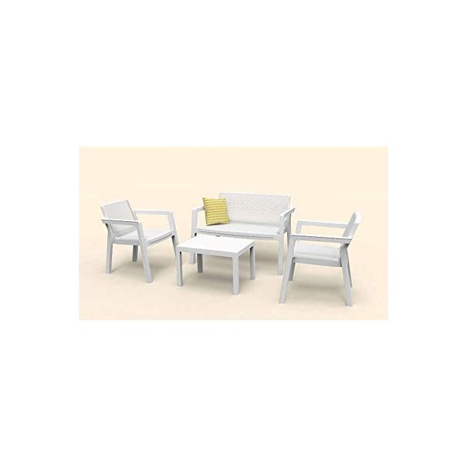 Keter Set Salottino Da Giardino Emily Bianco