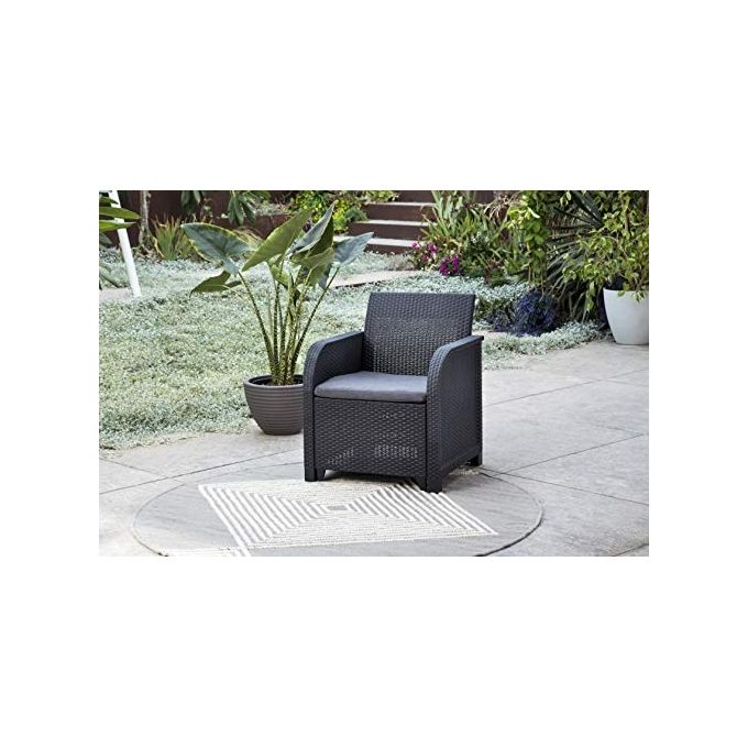 Keter Set Salottino Da Giardino Rosalie Grafite
