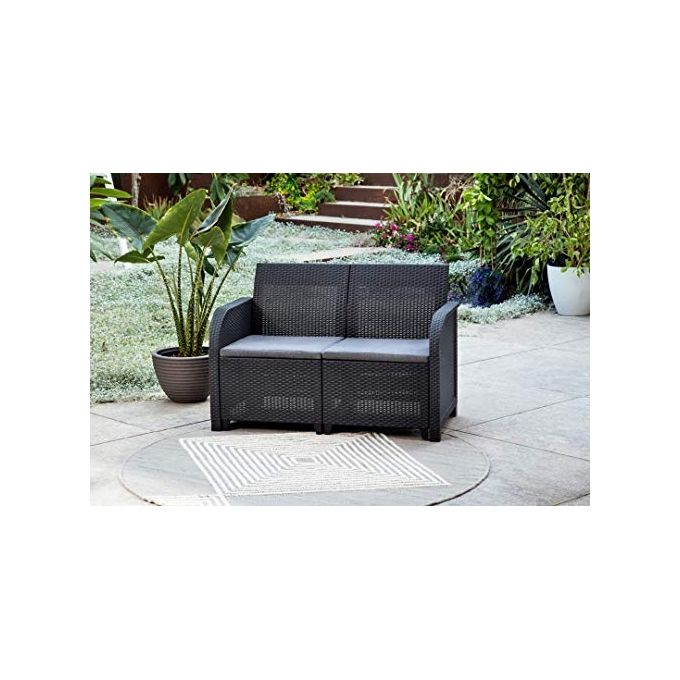Keter Set Salottino Da Giardino Rosalie Grafite