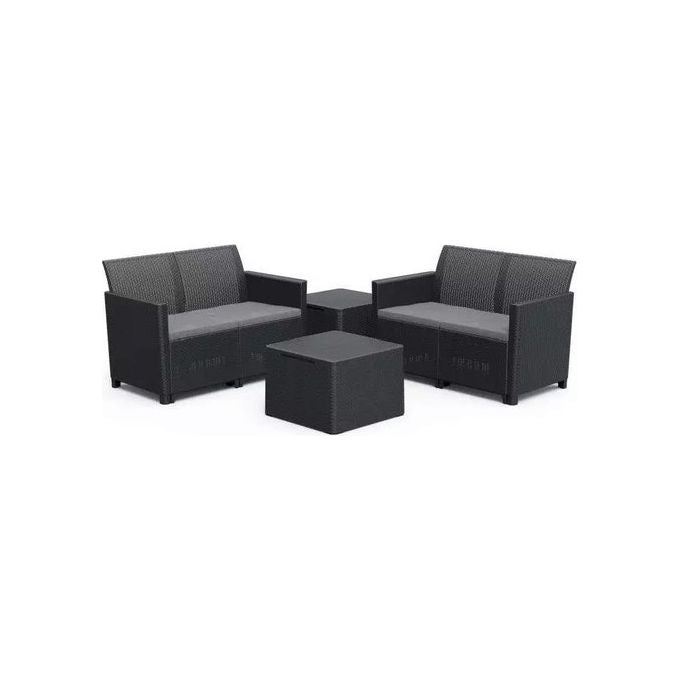 Keter Claire Corner Double Seater Grafite