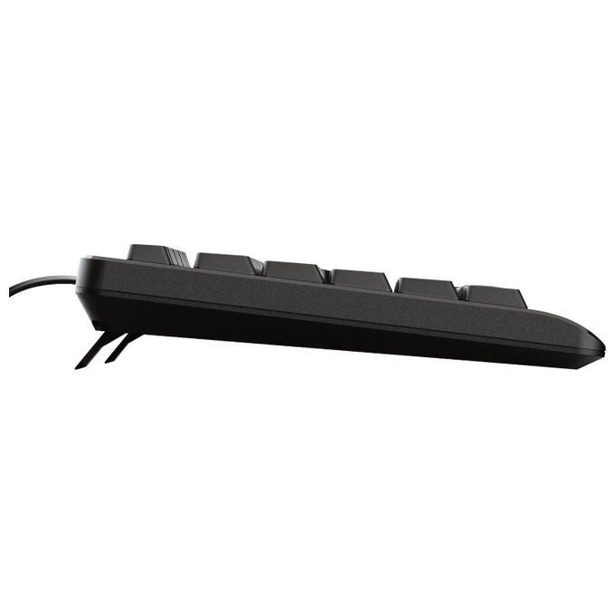 Trust 8713439239843 TK-150 Tastiera Cablata Silenziosa Layout UK 104 Tasti con Tastierino Numerico Resistente agli Schizzi Cavo 180 cm colore Nero