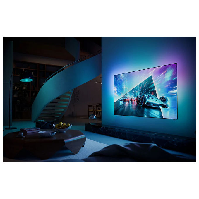 Philips 8718863052037 55OLED761-12 Ambilight TV OLED-tv Ultra HD 4K Smart TV con Ambilight colore Nero