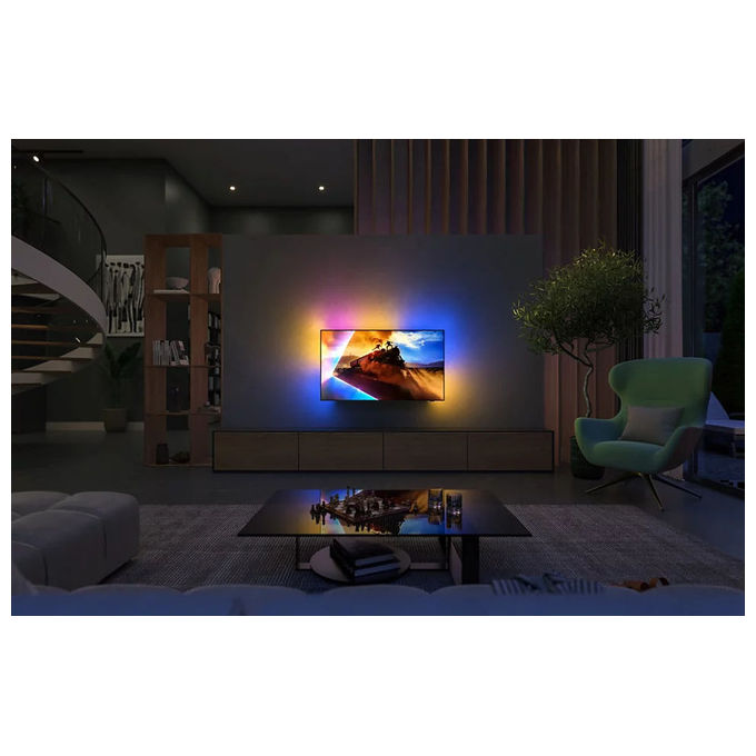Philips 8718863052037 55OLED761-12 Ambilight TV OLED-tv Ultra HD 4K Smart TV con Ambilight colore Nero