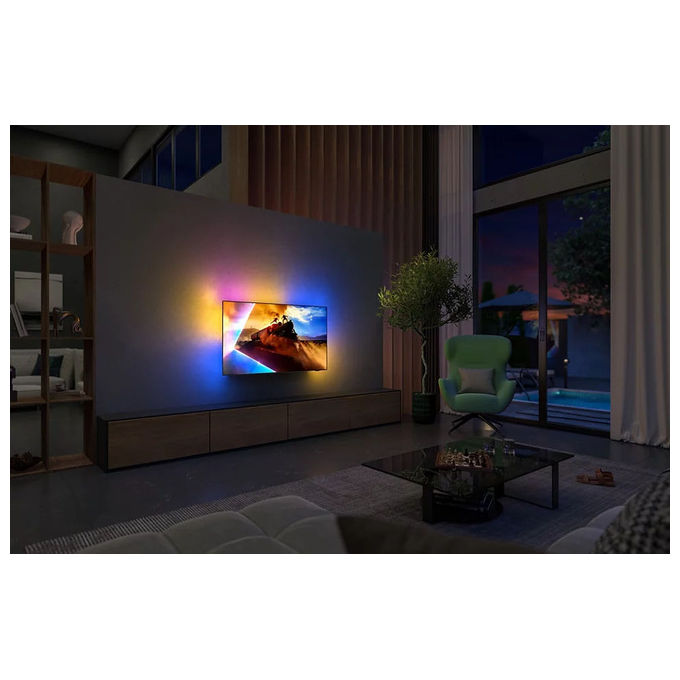 Philips 8718863052037 55OLED761-12 Ambilight TV OLED-tv Ultra HD 4K Smart TV con Ambilight colore Nero