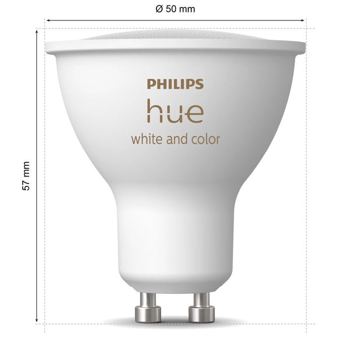 Philips Hue 8720169229815 White and Color Ambiance Faretto luminoso intelligente GU10 4 2 W 400 lm 25000 h colore Bianco e Colorato